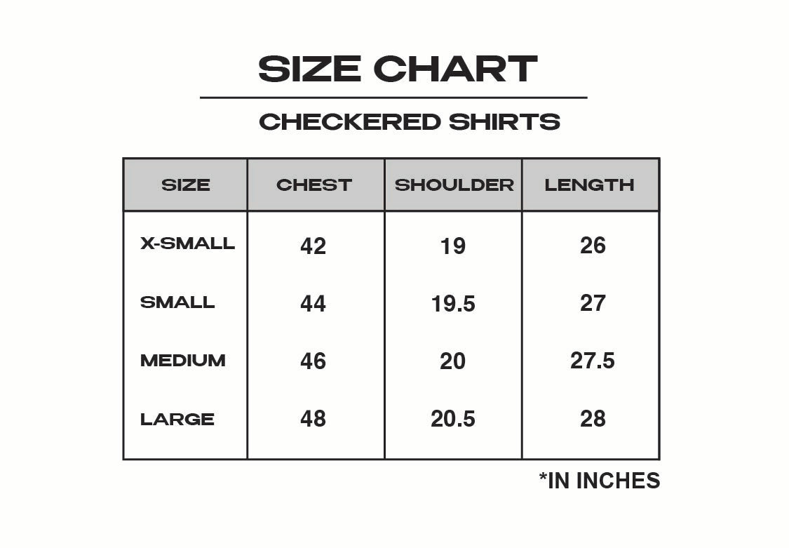 Size Chart (Inch)