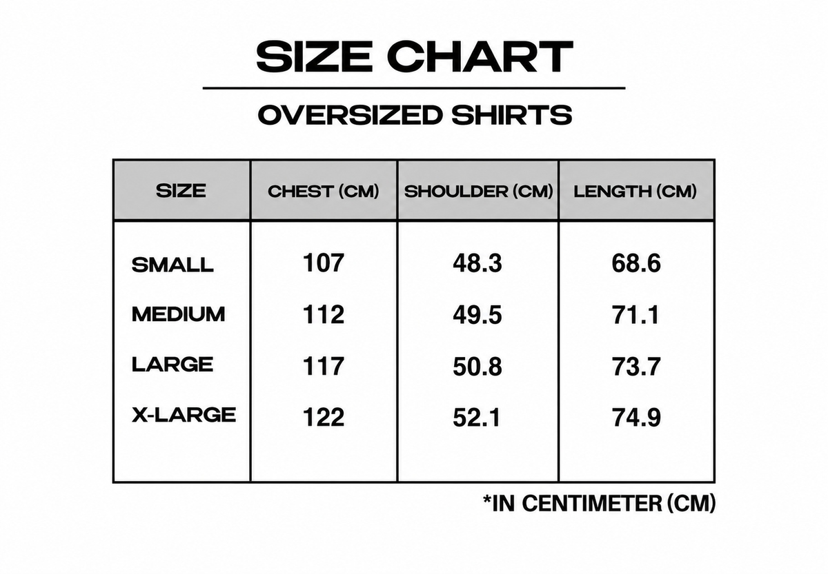 Size Chart (CM)