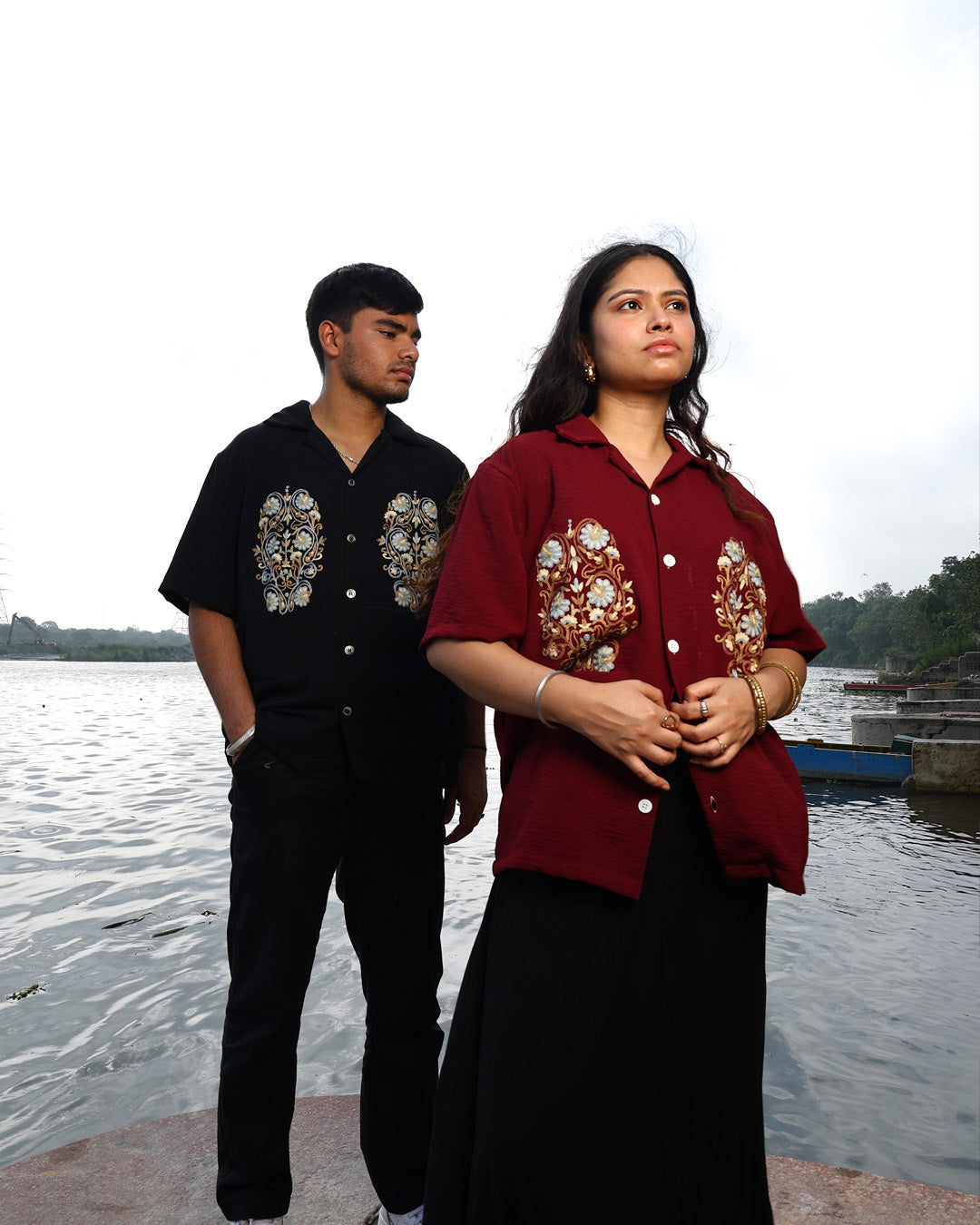 Kashmiri Shirt - Maroon