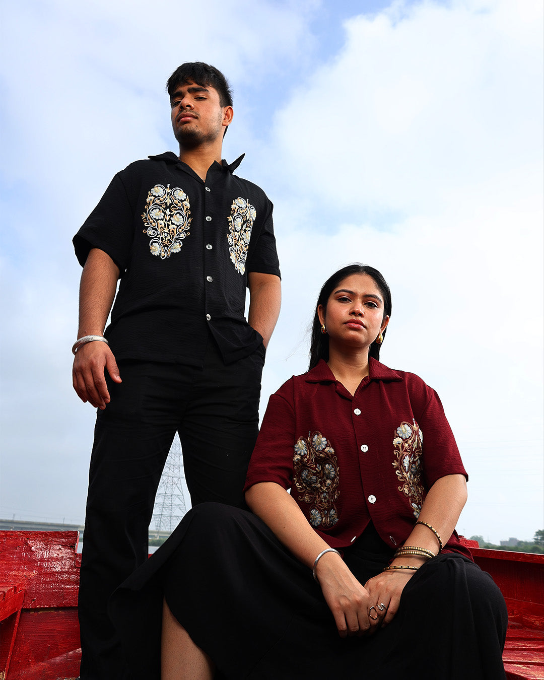 Kashmiri Shirt - Maroon